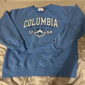 Blue vintage champion Columbia college sweatshirt